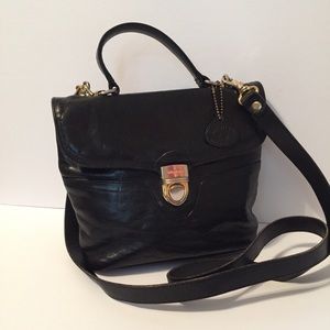 OROTON Black Leather Handbag Australia